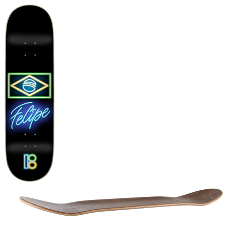 Plan B Felipe Neon Skateboard Deck - 7.75''