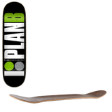 Plan B Team Skateboard Deck - Green 8''