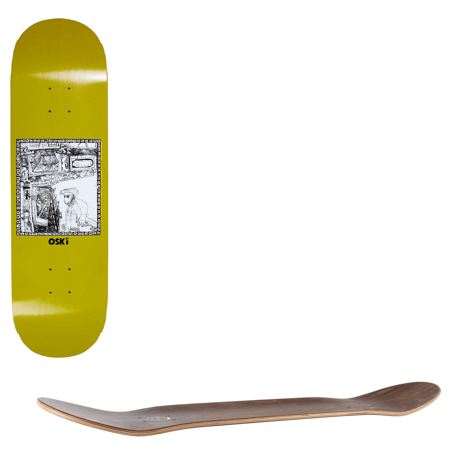 Polar Gorilla King Skateboard Deck - Oskar Rozenberg 8"