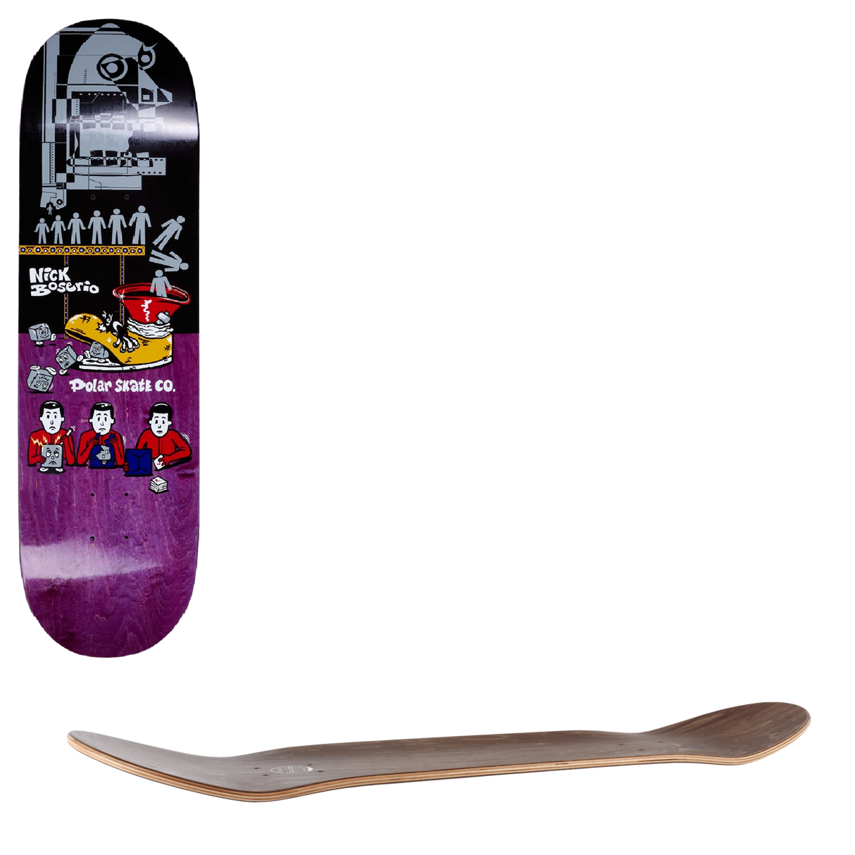 Polar The Machine Skateboard Deck - Nick Boserio 7.875"