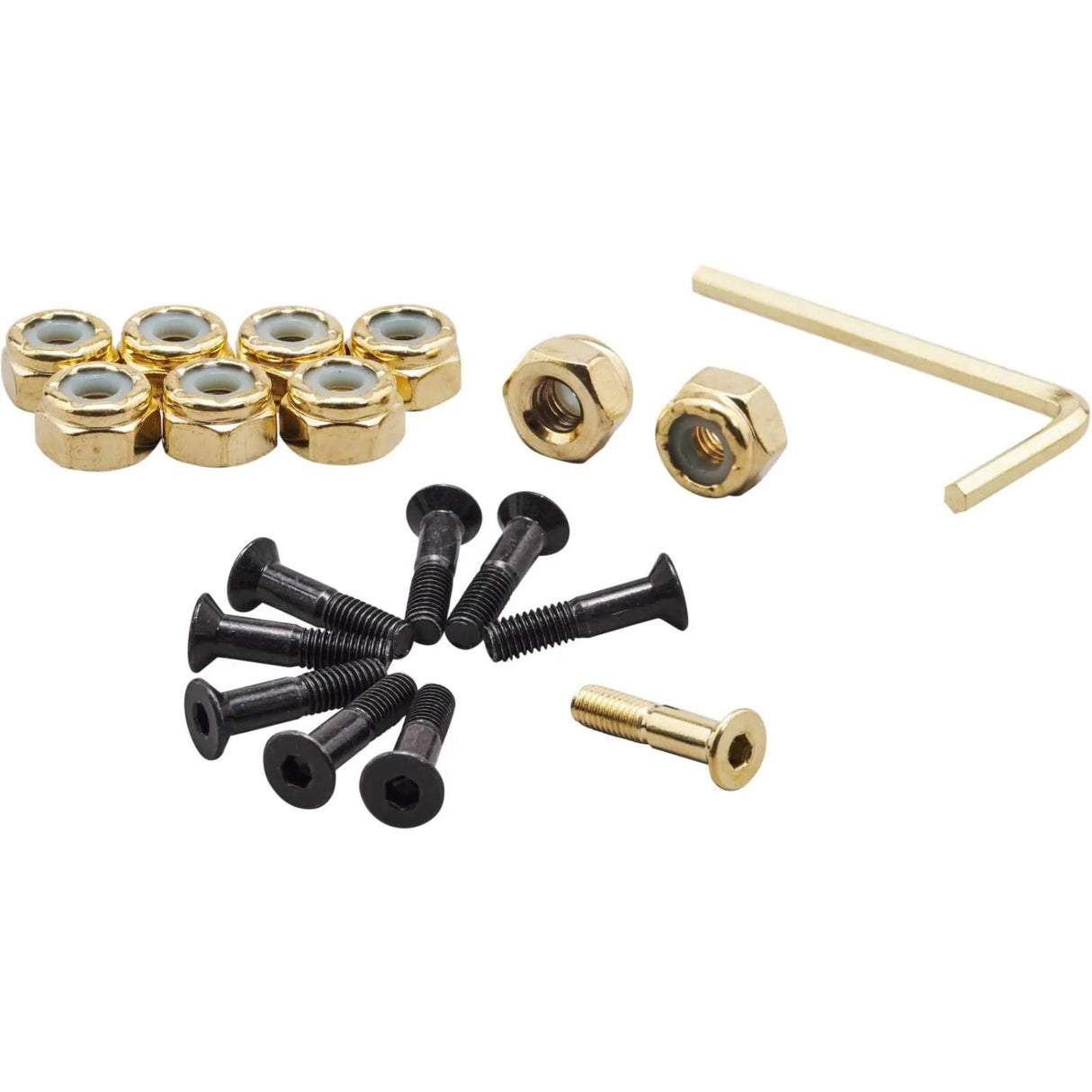 Primitive Allen Truck Bolts - Black/Gold 7/8"