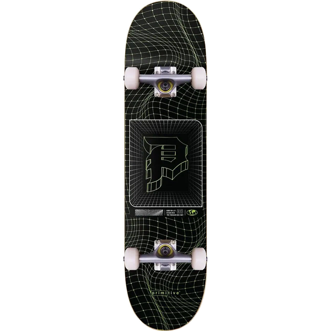 Primitive Dirty P Horizon Complete Skateboard - Black 7.75"