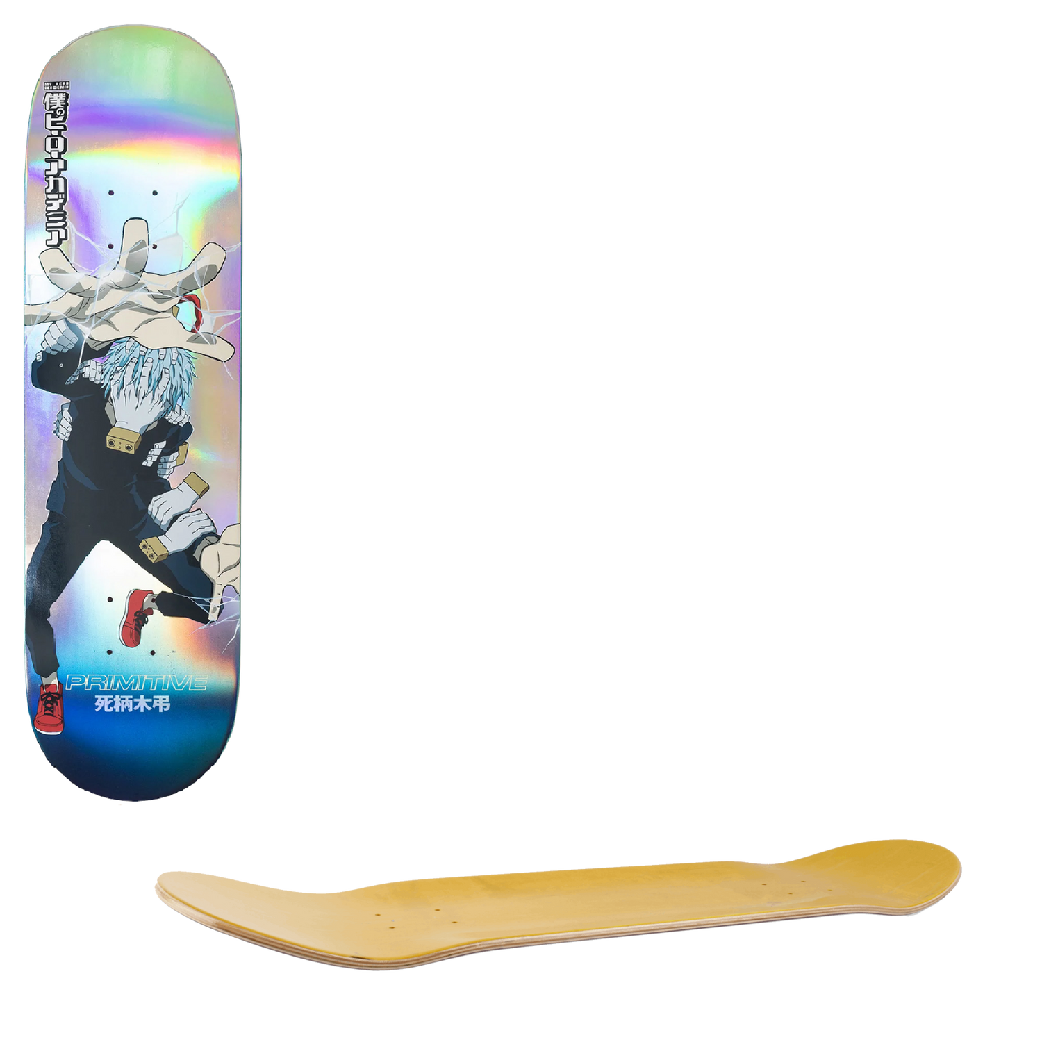 Primitive X My Hero Academia Skateboard Deck - Decay 8.125"