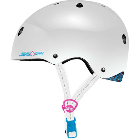 Pro-Tec x Santa Cruz Low Pro Helmet - White Gloss