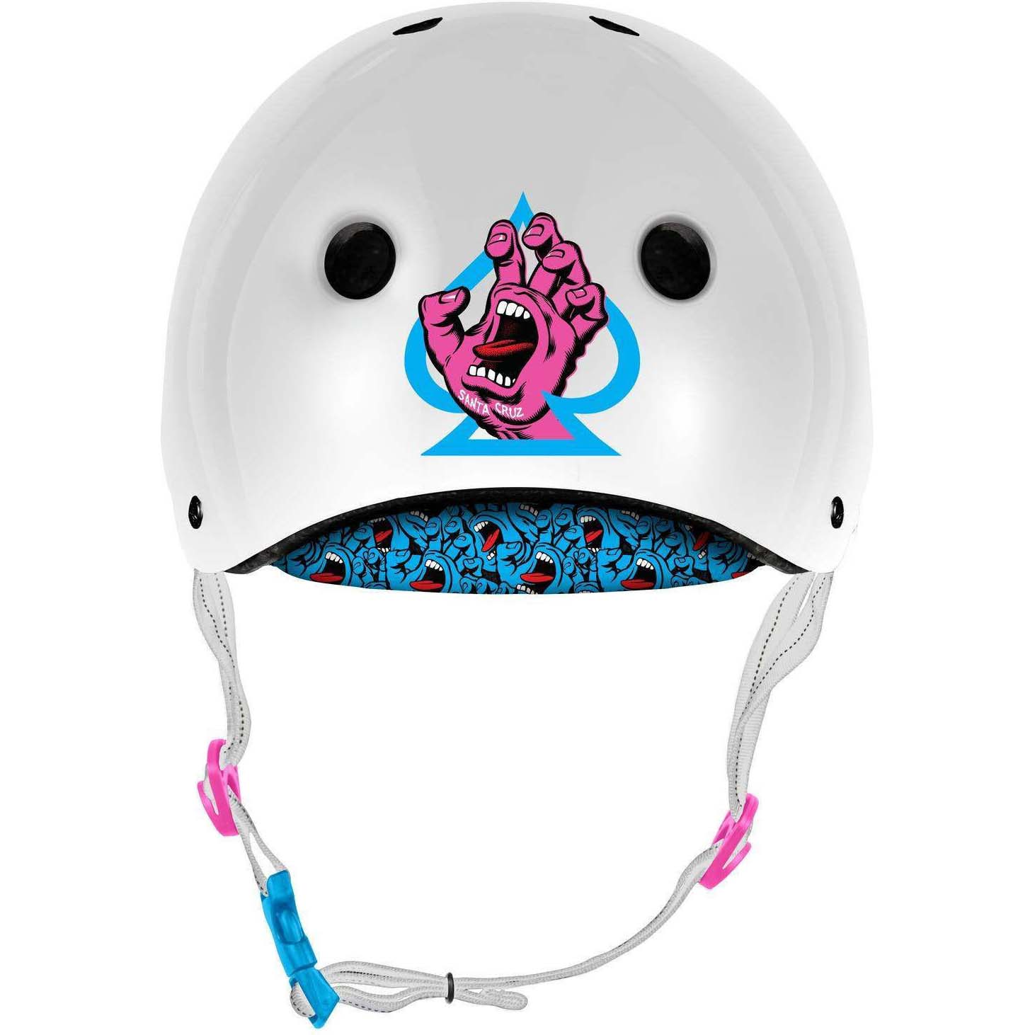 Pro-Tec x Santa Cruz Low Pro Helmet - White Gloss