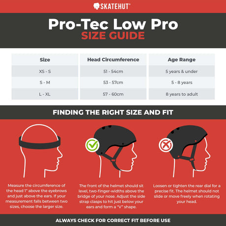 Pro-Tec x Santa Cruz Low Pro Helmet - Black Gloss