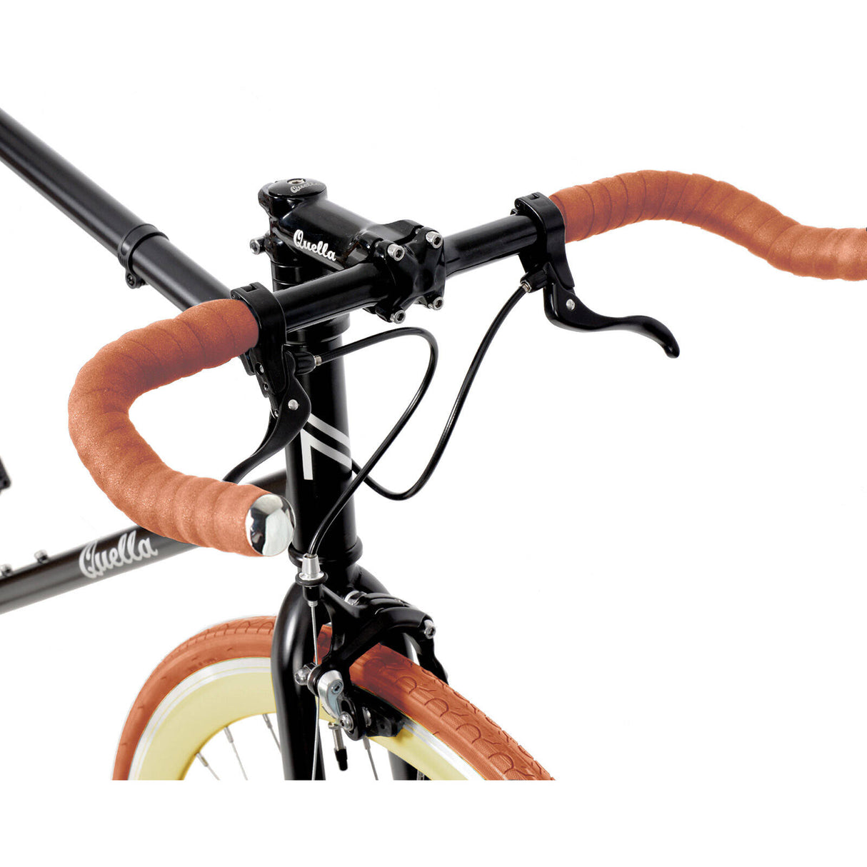 Quella Nero Single Speed Fixie Bike - Cappuccino