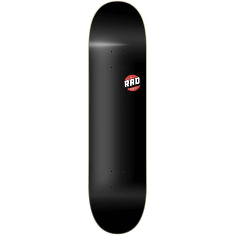 Rad Blank Logo Skateboard Deck - Black 8''