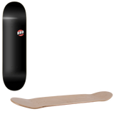 Rad Blank Logo Skateboard Deck - Black Maple 8"