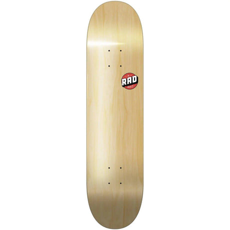 Rad Blank Logo Skateboard Deck - Natural 7.75''