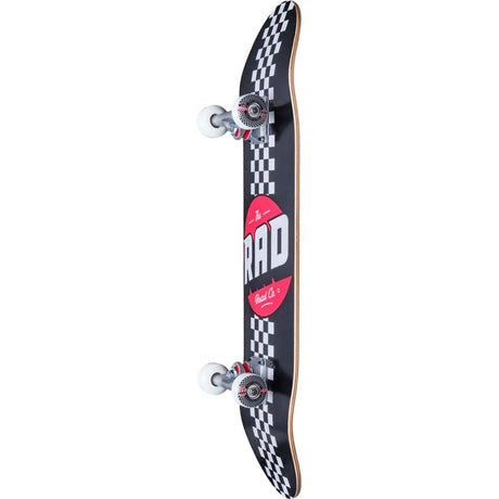 Rad Progressive Complete Skateboard Checker Stripe - Black/White 8"