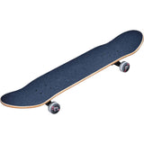 Rad Progressive Complete Skateboard Checker Stripe - Black/White 8"