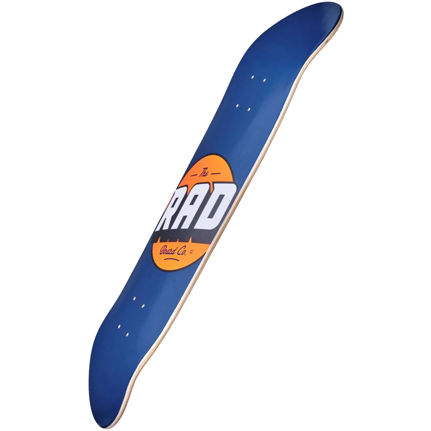 Rad Solid Logo Skateboard Deck - Navy 8"