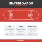 Rampage Plain Third Complete Skateboard - Black 8"