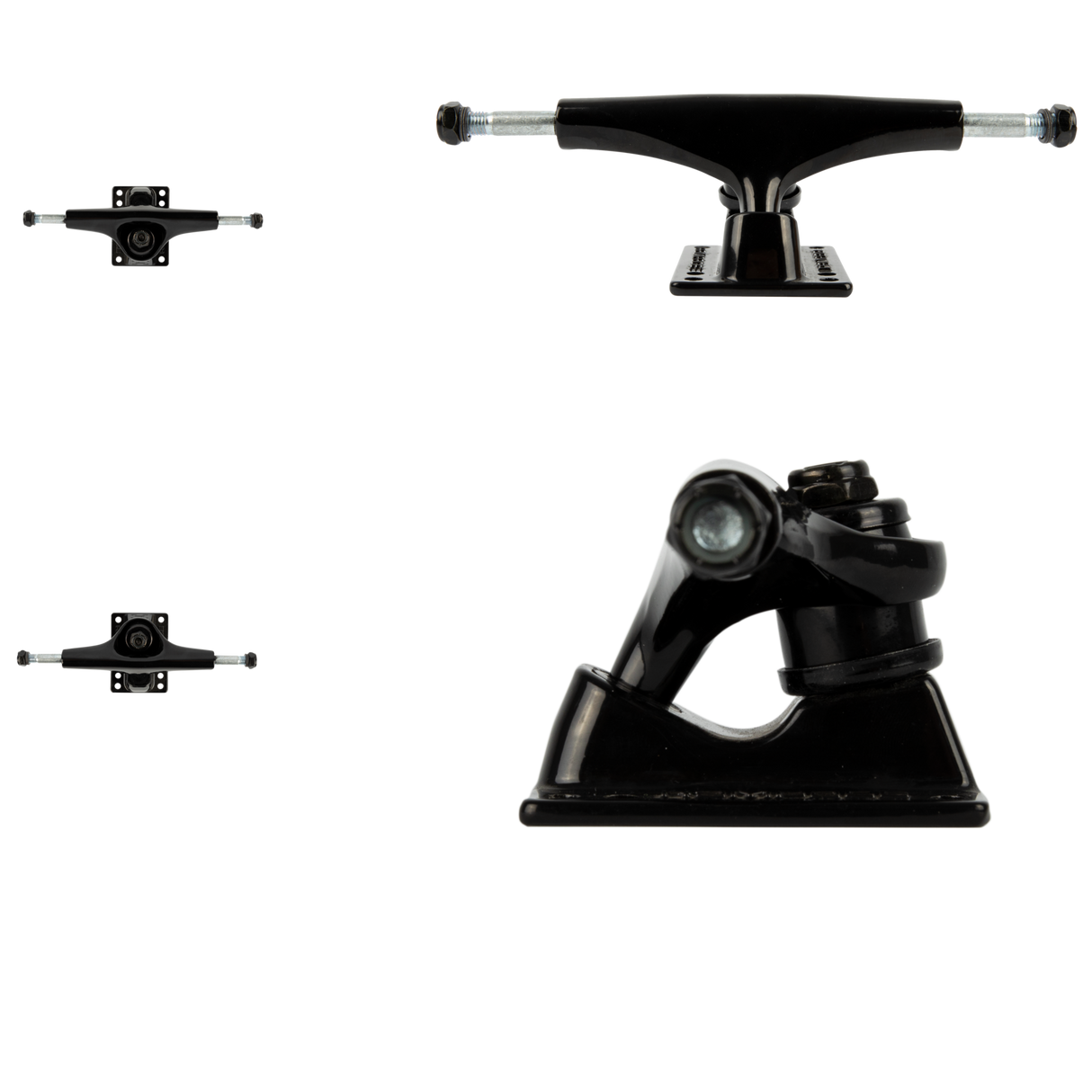 Rampage Rasp Skateboard Trucks - Black 5.25''