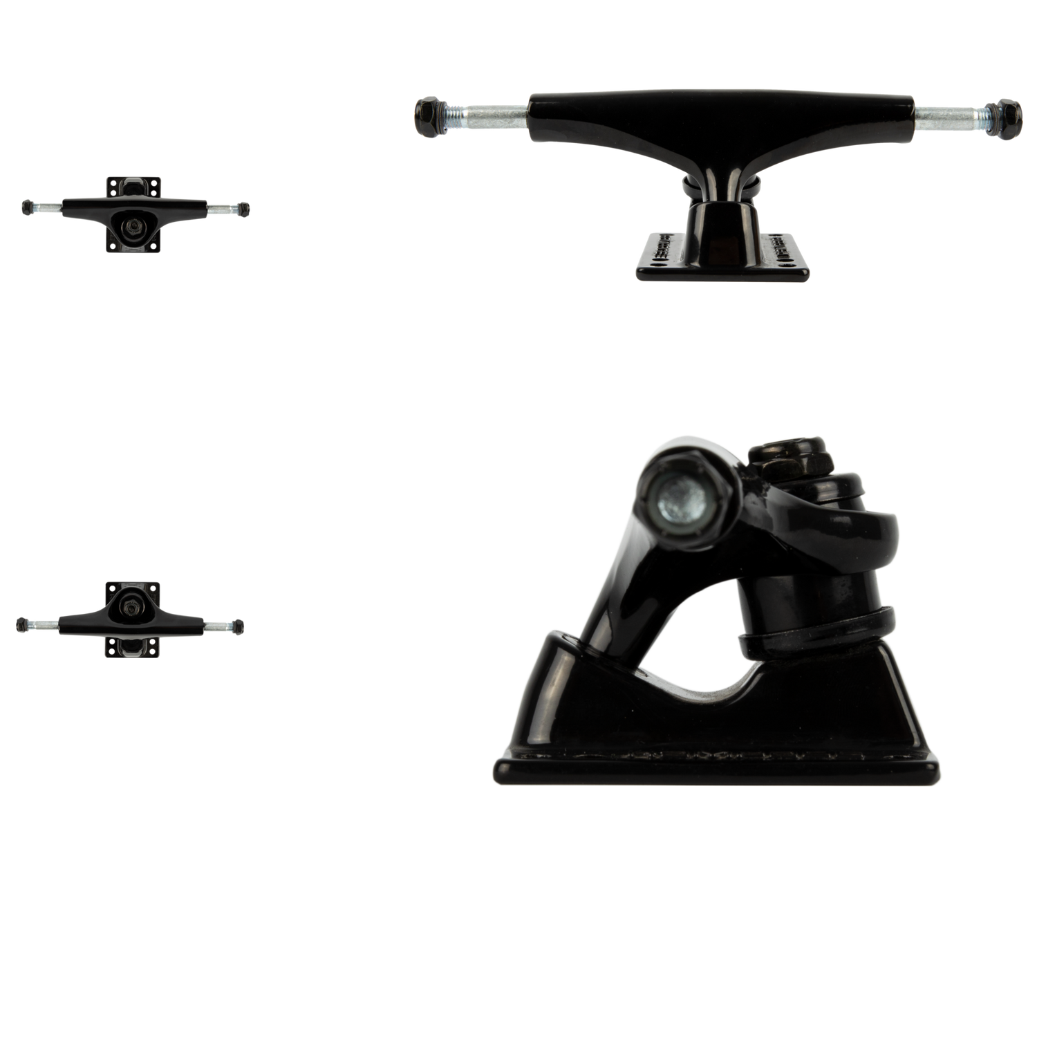 Rampage Rasp Skateboard Trucks - Black 5.25''