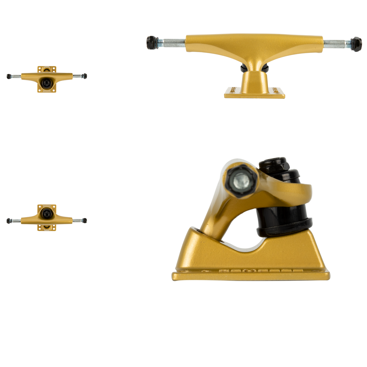 Rampage Rasp Skateboard Trucks - Gold 5.25''