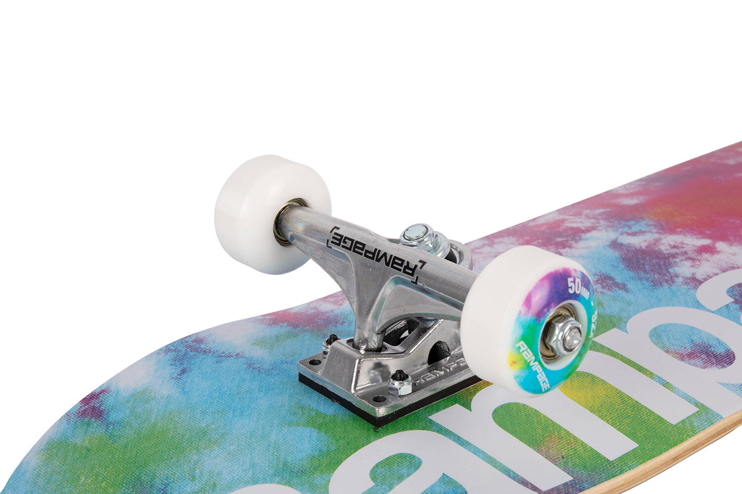 Rampage Tie Dye Burst Premium Complete Skateboard - 8''