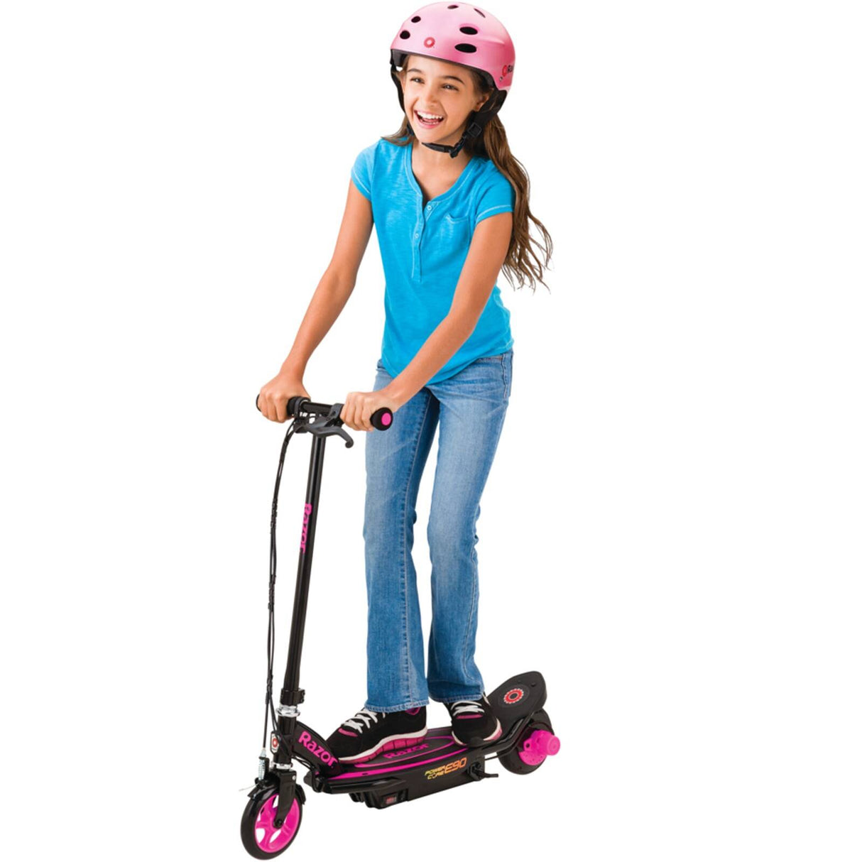 Razor PowerCore E90 12v Electric Scooter - Pink