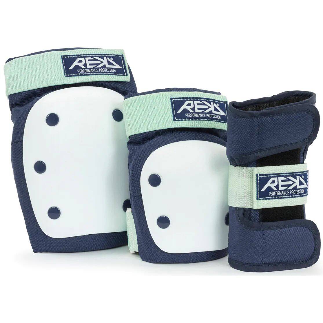 REKD Adult Heavy Duty Triple Pad Set - Blue/Mint