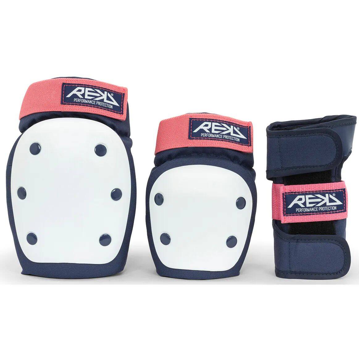 REKD Adult Heavy Duty Triple Pad Set - Blue/Pink