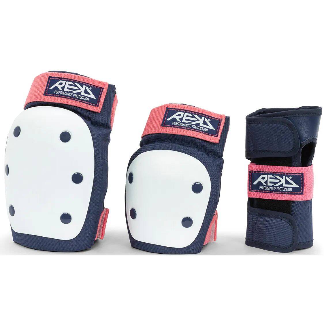 REKD Adult Heavy Duty Triple Pad Set - Blue/Pink