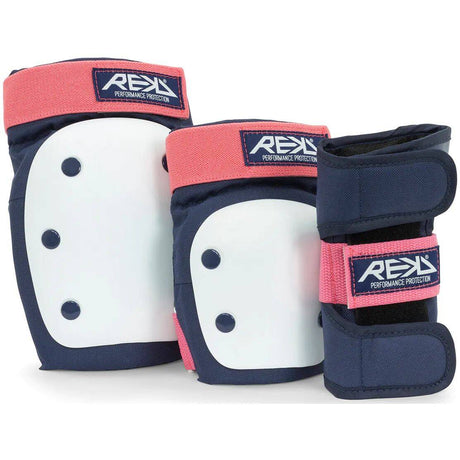 REKD Adult Heavy Duty Triple Pad Set - Blue/Pink