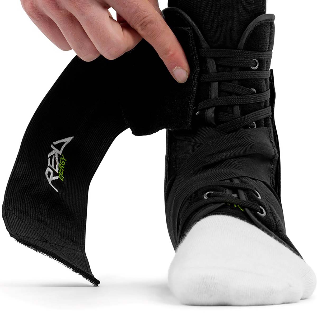 REKD Energy Convert Ankle Braces - Black
