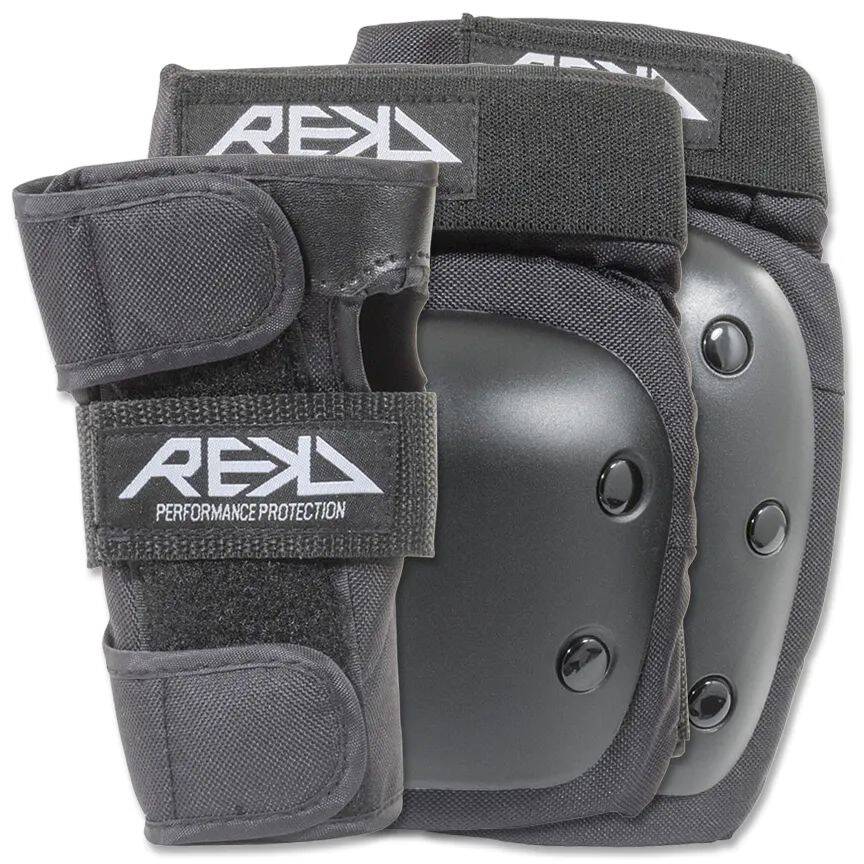 REKD Adult Heavy Duty Triple Pad Set - Black