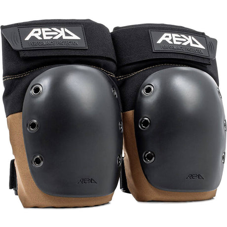 REKD Ramp Knee Pads - Black/Khaki