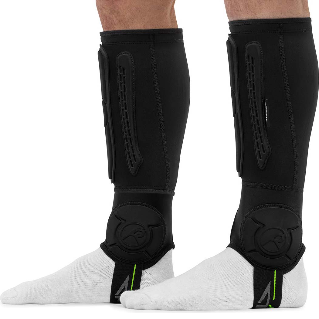 REKD Energy Covert Short Shin & Ankle Guards - Black