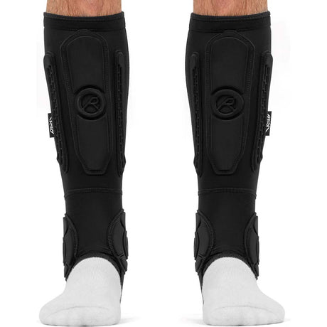 REKD Energy Covert Short Shin & Ankle Guards - Black