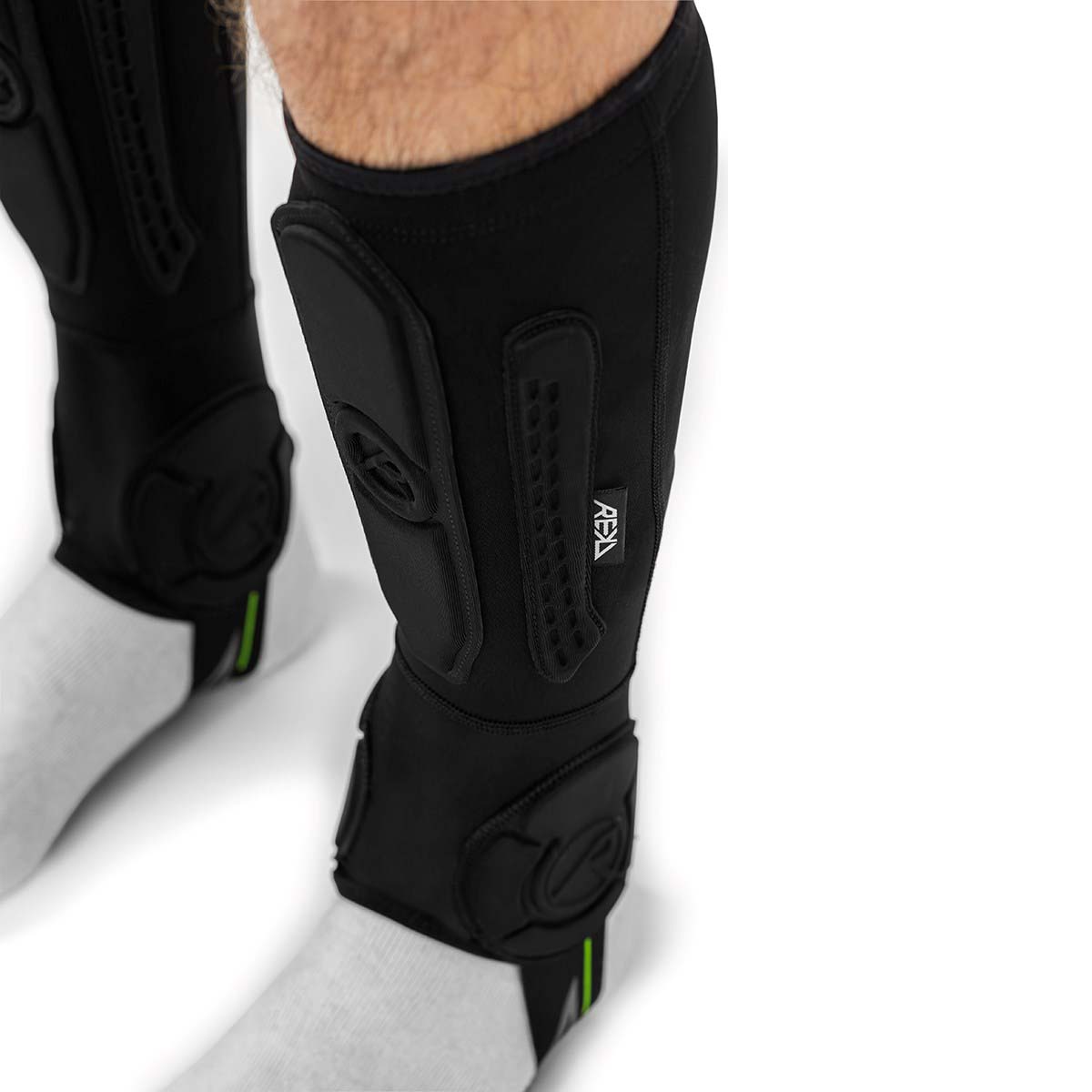 REKD Energy Covert Short Shin & Ankle Guards - Black