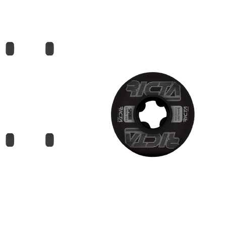 Ricta Framework Sparx 99a Skateboard Wheels - Black 53mm