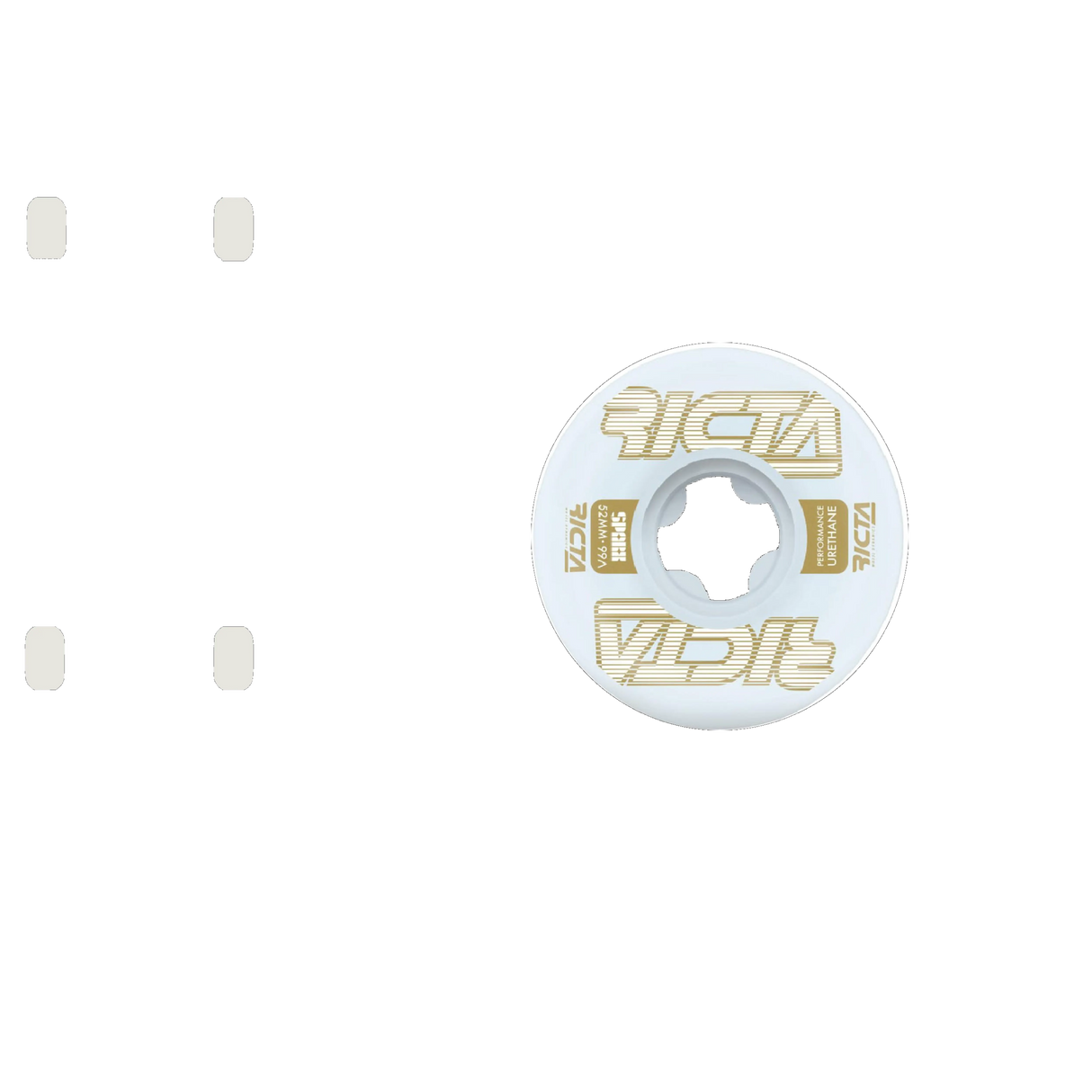 Ricta Framework Sparx 99a Skateboard Wheels - White 52mm