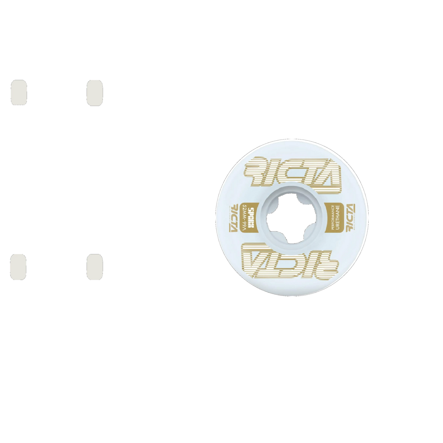 Ricta Framework Sparx 99a Skateboard Wheels - White 52mm