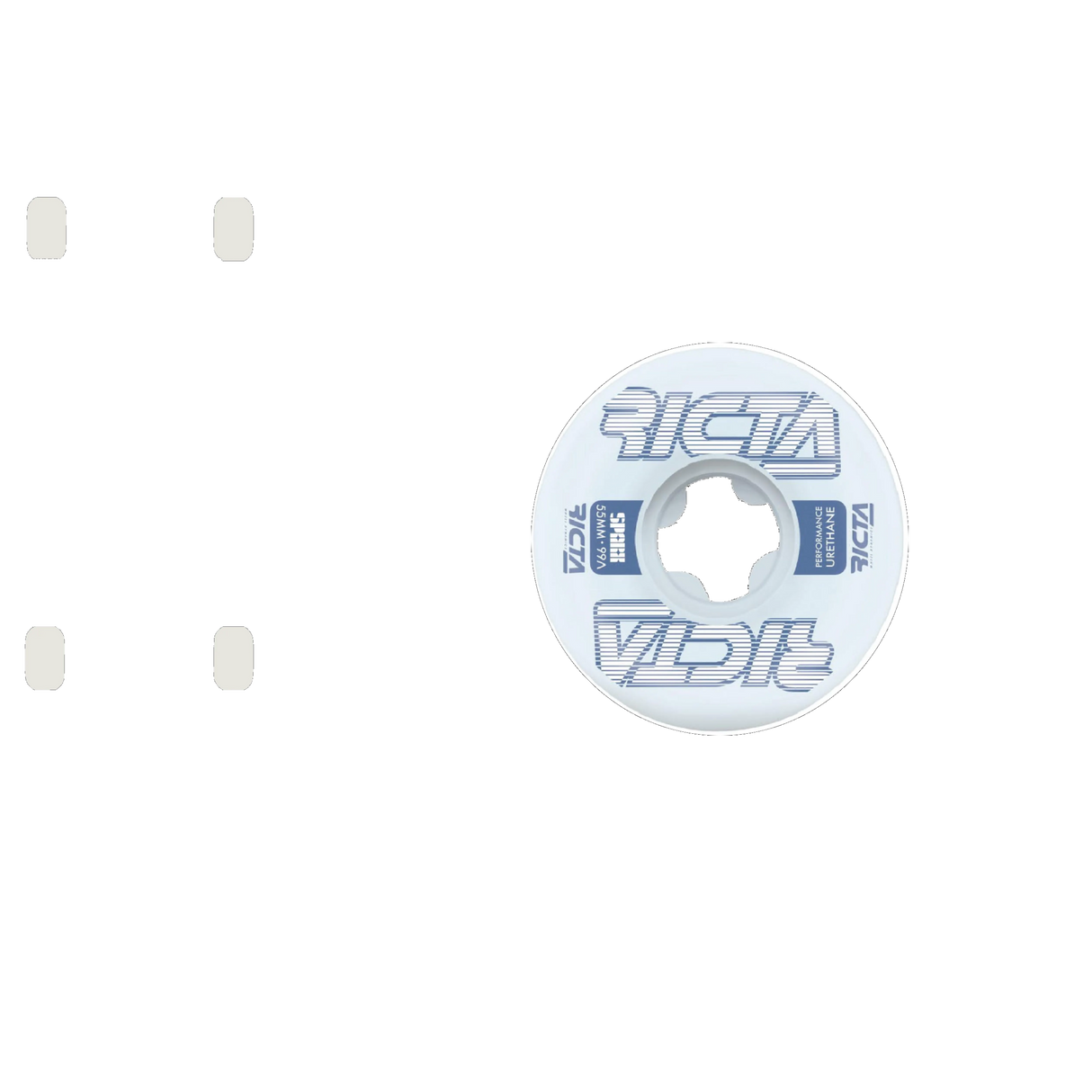 Ricta Framework Sparx 99a Skateboard Wheels - White 55mm