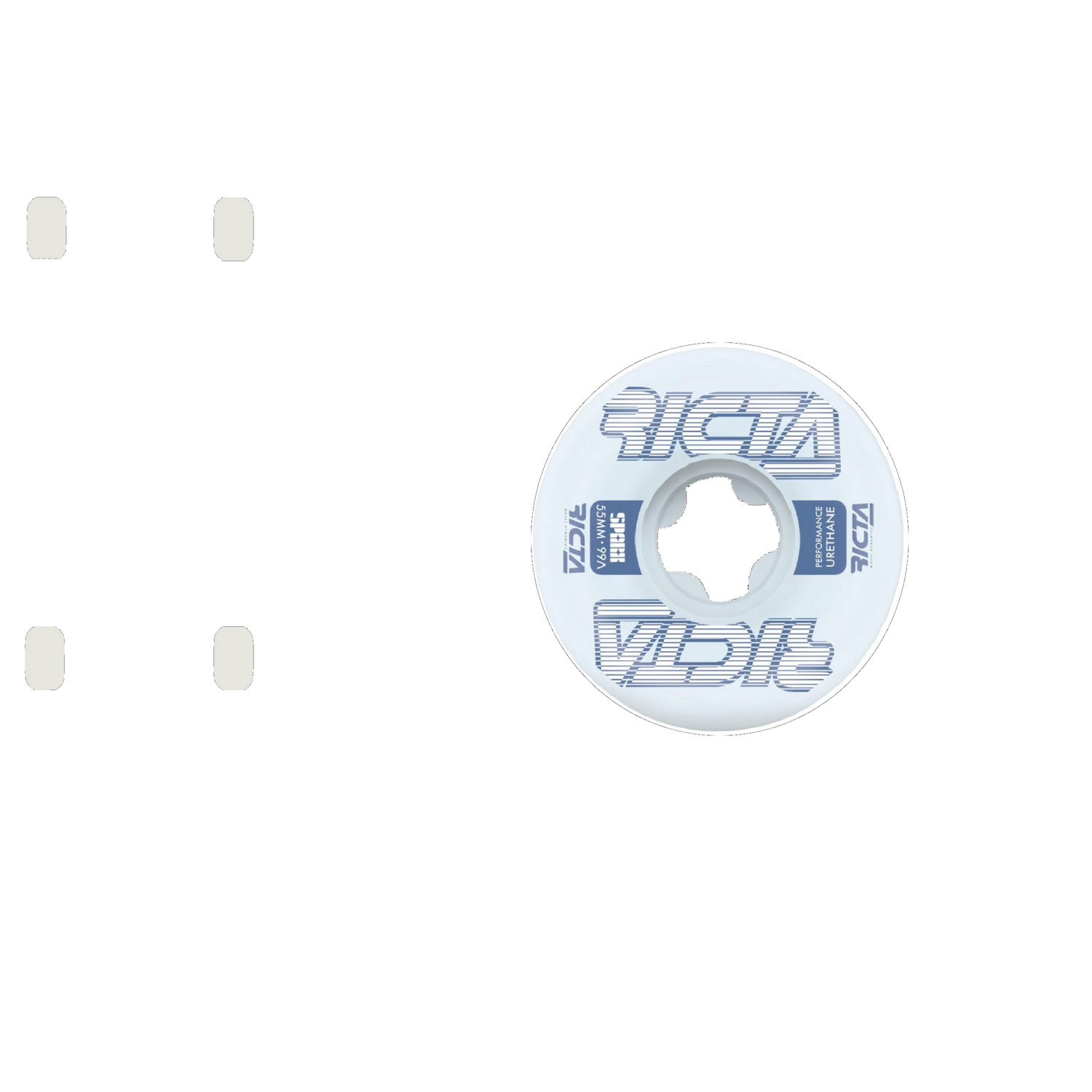 Ricta Framework Sparx 99a Skateboard Wheels - White 55mm