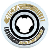 Ricta Speedrings Slim 99a Skateboard Wheels - White 52mm