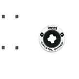 Ricta Crystal Cores 95a Skateboard Wheels - White 53mm