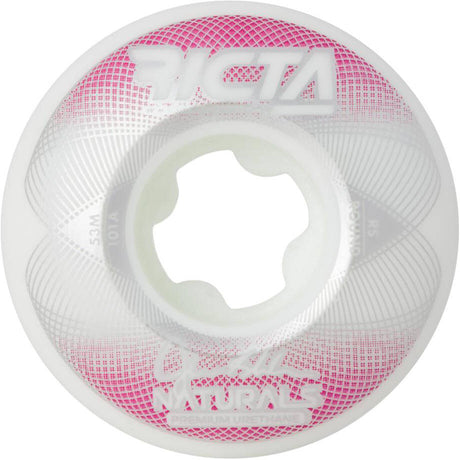 Ricta Shanahan Geo Naturals Round 101a Skateboard Wheels - White/Red 53mm