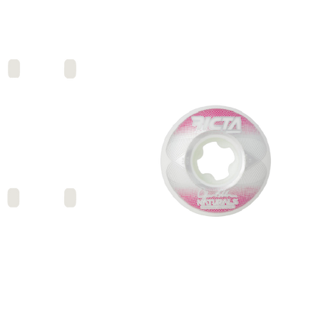 Ricta Shanahan Geo Naturals Round 101a Skateboard Wheels - White/Pink 53mm