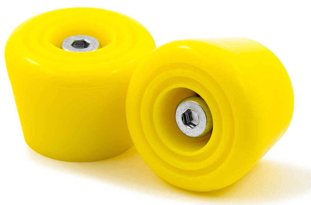 Rio Roller Toe Stops with Bolts x 2 - Yellow