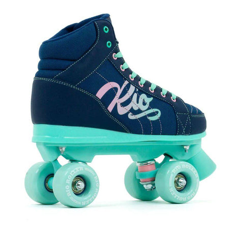 Rio Roller Lumina Quad Roller Skates - Navy/Green
