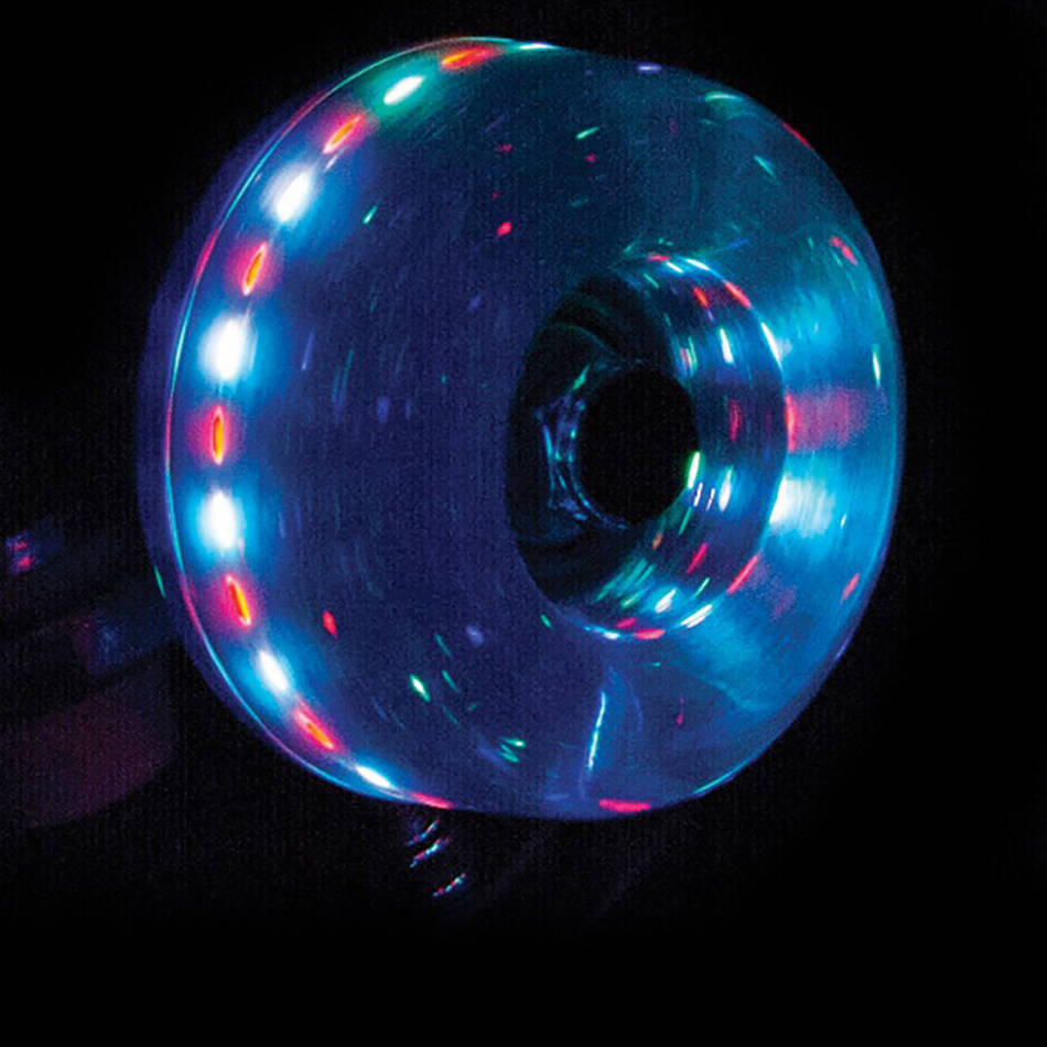 Rio Roller Light Up Quad Roller Skate Wheels 58mm - Blue Glitter