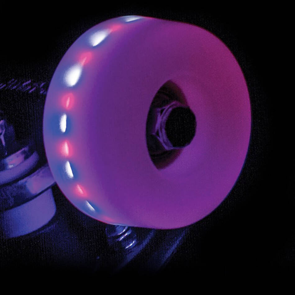 Rio Roller Light Up Quad Roller Skate Wheels 58mm - Frost Pink