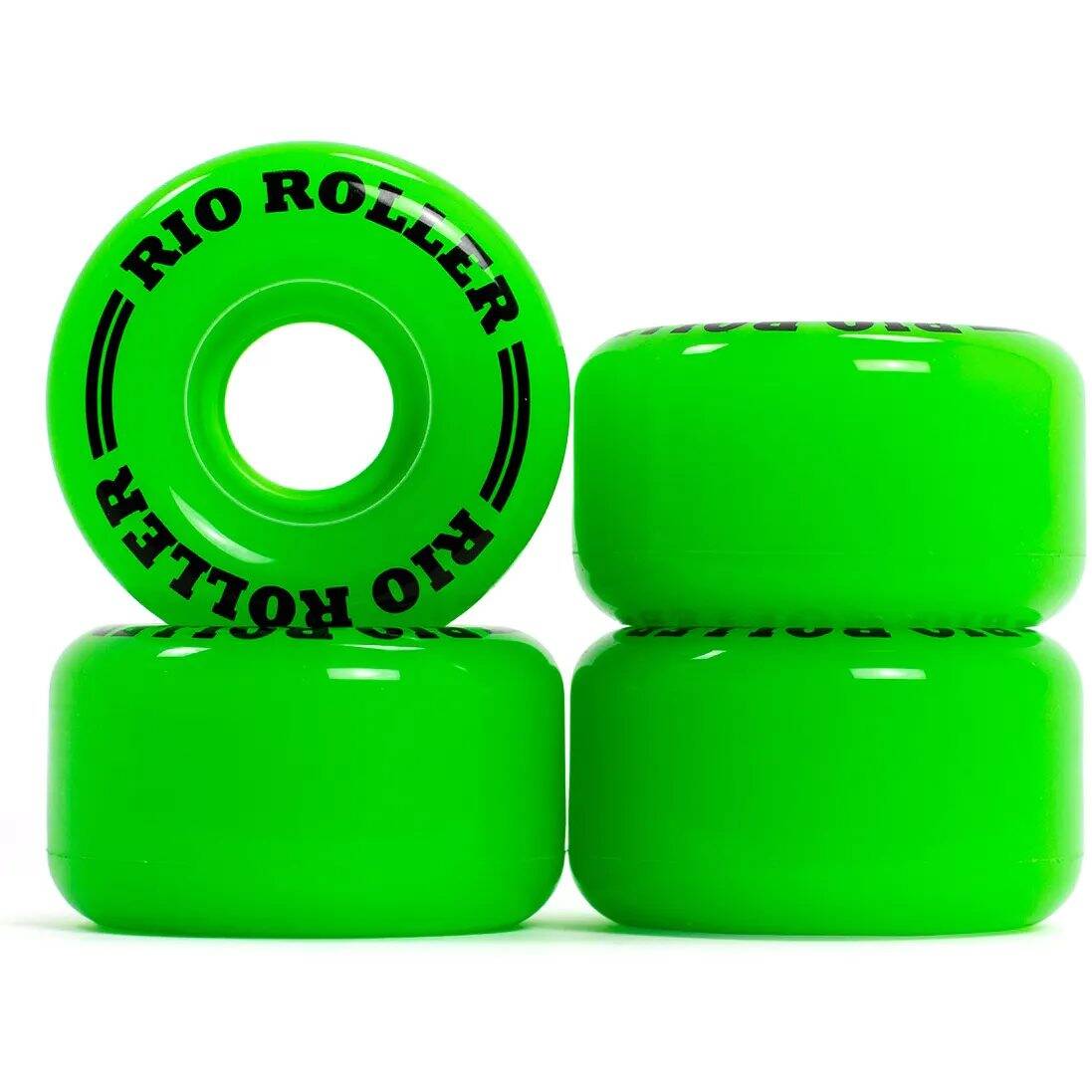 Rio Roller Quad Skate Coaster Wheels - Small 55mm - Green