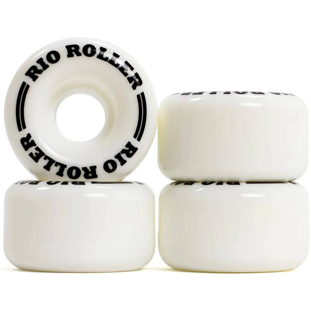 Rio Roller Quad Skate Coaster Wheels - 58mm - White