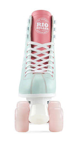 Rio Roller Script Quad Roller Skates - Teal/Coral