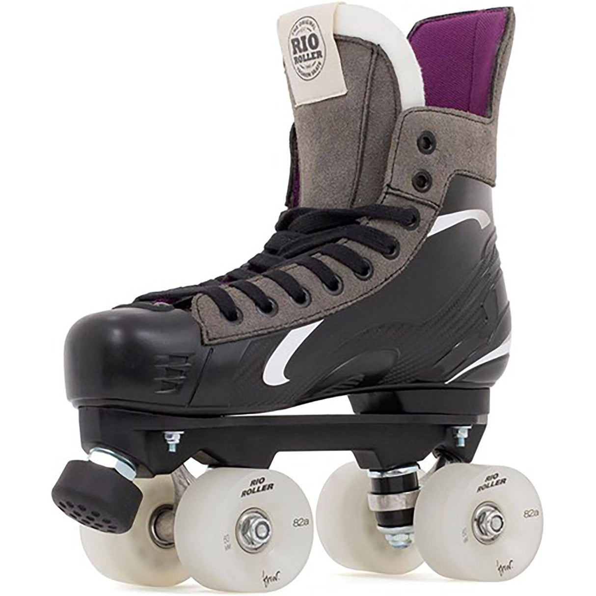 Rio Roller Flow Hockey Quad Roller Skates - Black